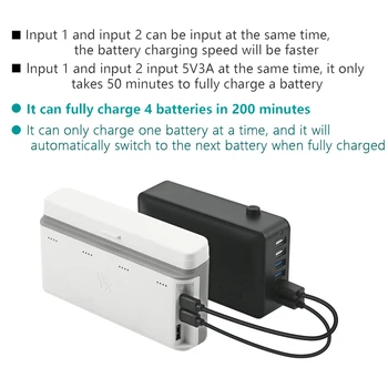 Akumulatora Līdzsvaru Lādētāju Vadītājs Rumbas uz Mavic Mini 4 Baterijas, USB Paralēli Uzlādes Adapteris Mavic Mini Dūkoņa Piederumi