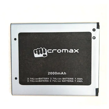 Akumulatoru micromax s9111 A92 A106 A114 A115 A116 A117 A210 S9101 Q340 Q338 Tālruņa Bateriju Akumulators 2000mAh
