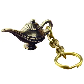 Aladdin Apdare Vēlas Pot Atslēgu Piekariņu Apdare Piederumi Aladdin Burvju Lampas, Rotaslietas, Amatniecības Antīkas Bronzas Apdare