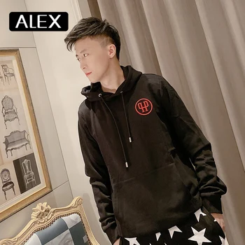 Alex Plein hoodies sievietes estētisko lielizmēra burtiem izšuvumi kokvilnas sporta krekls pāris apģērba streetwear modes augšu