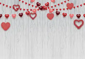 Allenjoy Valentīna Dienas Fotogrāfiju Fona Koka Sirds Backdrops 14. Februārī Dāvanu Pusei Romantisku Dušu, Photocall Banner