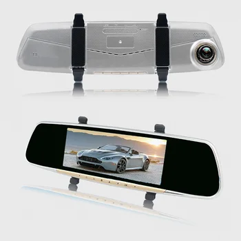 Allwinner Auto DVR 7 Collu ADAS Touch Screen Dash Cam Atpakaļskata Spogulī, Diktofons Dash Kamera Dual Objektīvs GPS Navigācija Wifi Bluetooth