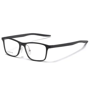 Alumīnija Magnija Glasse Rāmis Laukumā Opticas Vīriešu Brilles Modes Brilles