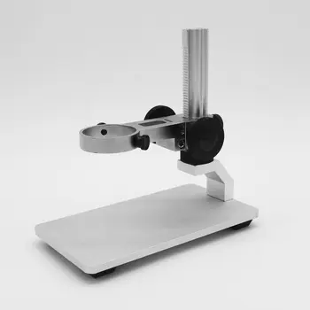 Alumīnija Sakausējuma Mikroskopa Statīva Pārnēsājamie uz Augšu un uz Leju, Regulējams Manuālais Fokuss Digitālā USB Elektroniskā Mikroskopa Turētājs