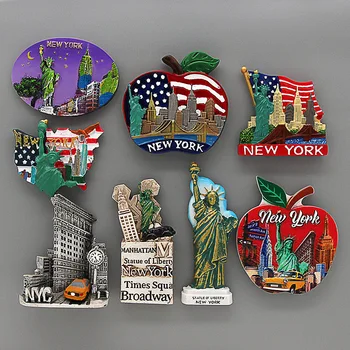 Amerikāņu Tūrisma Ņujorkas brīvības Statuja Atlantic City Times Square, New York City, ledusskapis magnēts magnētiskās ledusskapja uzlīmes