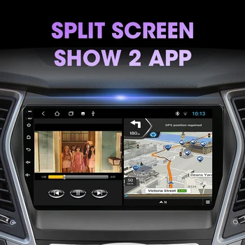 Android 10 2 din Auto Radio Multimediju Video Atskaņotājs 2din stereo Hyundai Santa Fe 2012-2017 4G+wi-fi RDS FM/AM GPS navigācijas