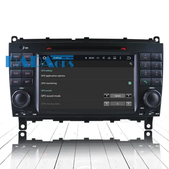 Android 8.0 7.1 Auto Radio ar DVD Atskaņotāju, GPS Headunit par MERCEDES-BENZ W219 CLS no 2004. līdz 2008. gadam CLK W209 2006-2012 Stereo Auto Multimedia
