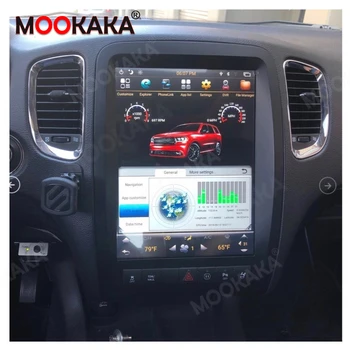 Android 9.0 Tesla Vertikāla Ekrāna Auto GPS Navigācija Radio Dodge Durango 2012-2019 Auto Stereo Multivides Atskaņotājs HD Headunit