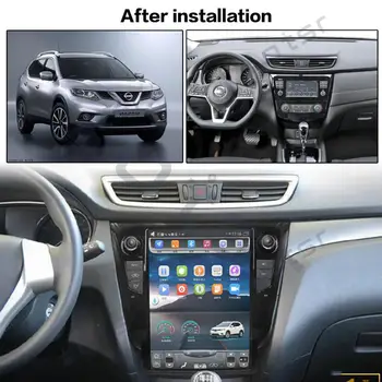 Android 9 Tesla Auto Navi multivide Nissan X-TRAIL/Qashqai/Rouge 2013-2018 auto stereo radio, magnetofons DVD galvas vienības DSP