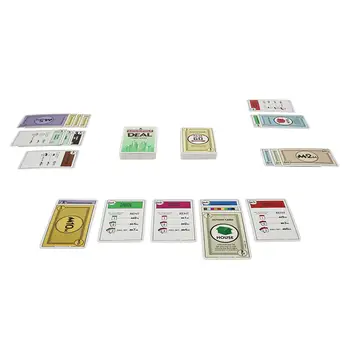 Angļu Versija Monopols Galā Kāršu Spēle Spēlēt Karte Rotaļlieta Puzzle Ģimenes Puses Galda Spēle