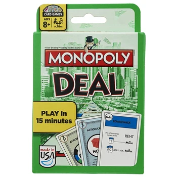 Angļu Versija Monopols Galā Kāršu Spēle Spēlēt Karte Rotaļlieta Puzzle Ģimenes Puses Galda Spēle