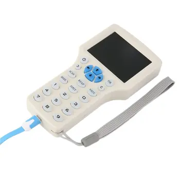 Angļu valoda 10 frekvences RFID Kopētājs ID IC Lasītājs Rakstnieks, kopēt M1 13.56 MHZ šifrēta Aparāts Programmētājs USB NFC UID Frāzi Atslēgu Kartes