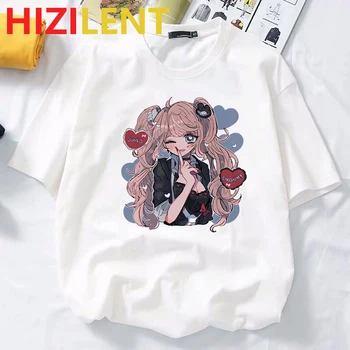 Anime Meitene Goth Loli kawaii sieviete Drukāts Apģērbu Japāņu Streetwear cosplay Harajuku Gadījuma Tendence Grafiskais Izmēra T-krekls