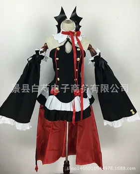 Anime Seraph Beigām Owari nav Seraph Krul Tepes Vienādu Cosplay Kostīmu Pilns Komplekts Kleita Apģērbs