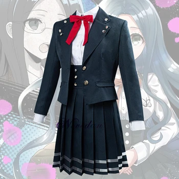 Anime Spēle Danganronpa V3 Shirogane Tsumugi Cosplay Kostīms Meitenēm JK Vienādu Sieviešu Tērpi Halloween Puse