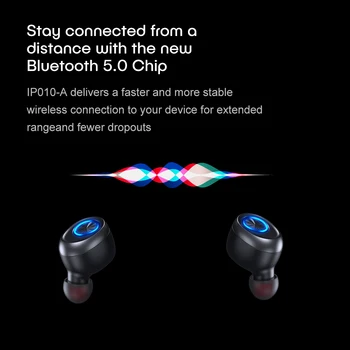 Anomoibuds Kapsula Bluetooth austiņas 5.0 Austiņas TWS Bezvadu austiņas Brīvroku Sporta Austiņas