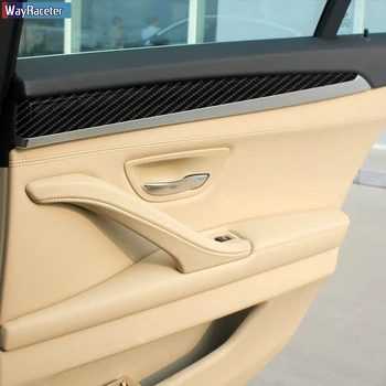 Anti Scratch Auto Melns, ar aizsargplēvi 5D Oglekļa Šķiedras Vinila Uzlīmes ir BMW 5 Series F10, F11, 2010-2017 Piederumi