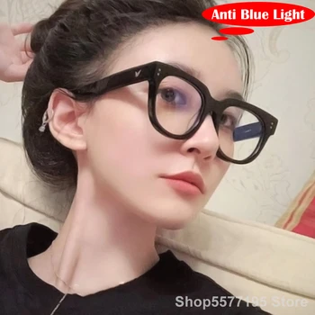 Anti Zilā Liels Rāmis Brilles Sievietēm Datoru zilā gaisma pretbloķēšanas brilles Melnā Starojuma Aizsargbrilles, Brilles Brilles Vīriešiem