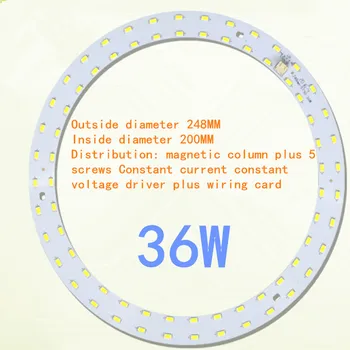 Apaļas gaismas, led apgaismojums Griesti Super spilgti modificētu versiju Enerģijas taupīšanas lampa 15W, 20W 30W 36W 5730 gaismas Panelis Gaismas