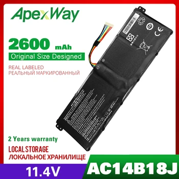 ApexWay 11.4 v Klēpjdatoru Akumulatoru Acer Aspire AC14B18J AC14B13j E3-111 E3-112 E3-112M ES1-511 TravelMate B116 B115-M B115-MP