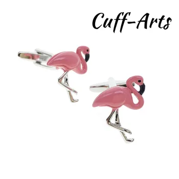 Aproču pogas, Vīriešu Flamingo aproču pogas Krekla aproču pogas Dāvanas Vīriešiem, Gemelos Les Boutons De Manchette ar Cuffarts C10276