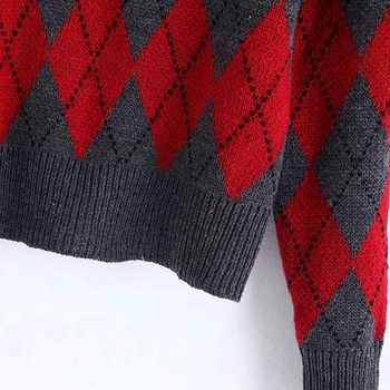 Ar Garām Piedurknēm Augstu Uzrullētu Apkakli Šiks Ziemassvētku Džemperi Sieviešu Trikotāžas Ruffles Džemperis Vintage Zora Puloveri Ziemas Drēbes 2019