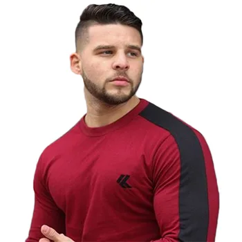 Ar garām Piedurknēm, sporta krekli vīriešu sporta zāli fitnesa kreklu vīrieši darbojas tshirt garām piedurknēm kompresijas krekls vīriešu