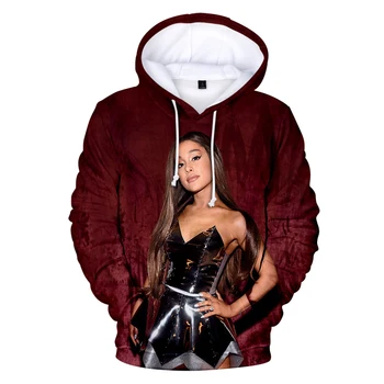 Ariana Grande 3D Custom Printed Hip Hop Hoodies Sieviešu/Vīriešu ar garām Piedurknēm ar Kapuci sporta Krekls Gadījuma Harajuku Streetshirt Drēbes
