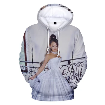 Ariana Grande 3D Custom Printed Hip Hop Hoodies Sieviešu/Vīriešu ar garām Piedurknēm ar Kapuci sporta Krekls Gadījuma Harajuku Streetshirt Drēbes