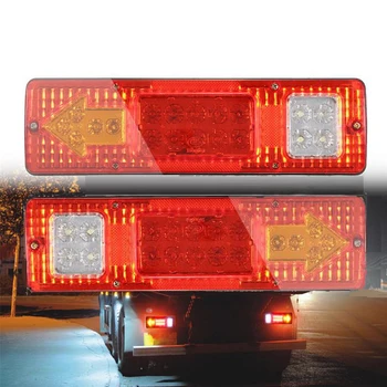 Astes Stop Reverse Indikators Automašīnas Led Aizmugurējie Lukturi Kravas automašīna, Piekabe, Karavāna Van Aizmugurējās Lampas 12-24V