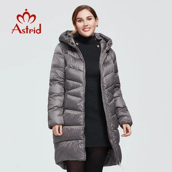 Astrid 2020 Jaunas Ziemas Sieviešu mētelis sievietēm garš Modelis silts parka modes Jakas kapuci Bio-uz Leju, liela izmēra sieviešu apģērbu 9215