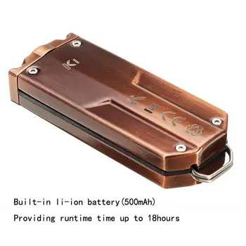 Astrolux K1 Bronzas XP-G3 350LM Lukturīti USB Nerūsējošā Tērauda Mini LED Keychain Dāvanu Kolekcija Īpašais Izdevums Keychain Gaismas