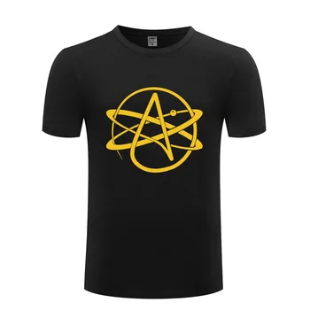 Ateists Simbolu, Vīriešu T Krekls MFV Pastafarian Reliģijas Izdrukāt Jaunums-T Krekli, Kokvilnas, ar Īsām Piedurknēm T Streetwear Plus Lieluma