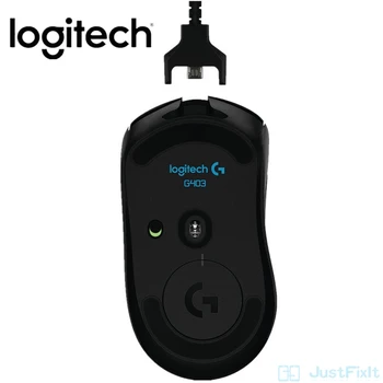 Atjaunotas Logitech G403 2.4 GHZ bezvadu Spēļu Pele 12000DPI RGB Weightable Ergonomika Brīnumbērns Vadu
