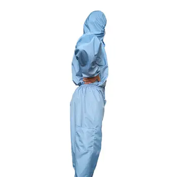 Atkārtoti Anti-Virus Aizsargapģērbs PPE Uzvalks Coverall Lab Pilna Ķermeņa Vāciņu un aizsargtērpu Rūpnīcas Anti Putekļu Materiālu Uzvalks