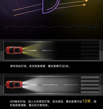 Atpakaļgaitas gaismas LED Mitsubishi Eclipse Krusta 2018-2020 atpakaļgaitas autonoma spuldze 12V 6000K Eclipse Krusta auto gaismas pārbūvēt