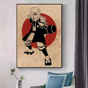 Audekls Izdrukas Plakātu Jiraiya Naruto Anime Mājas Apdare Cīņa Zēns Krāsošana Sienas Art Attēlu Moduļu Dzīvojamā Istaba Nr. Sistēmu