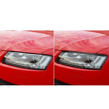 Audi A4 A5 Priekšējo Lukturu Uzacis 2009-2016 Auto piederumi, Oglekļa Šķiedras priekšējo Lukturu Uzacis, Plakstiņi Auto-dizains, Uzlīmes