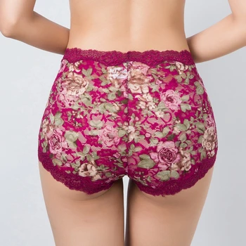 Augstas Kvalitātes Dobi no Ziedu Sieviešu biksītes sexy lingeries Plus lieluma 6XL underwears Īsas Plānas Shaper sieviešu biksītes