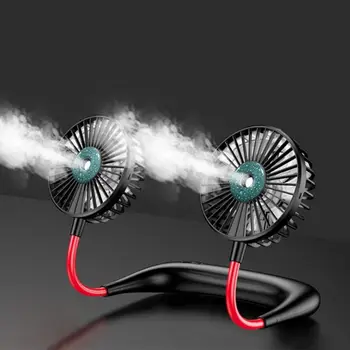 Augstas Kvalitātes Slinks Karājas Kakla Ventilators Regulējams Portatīvo Gaisa Mister USB Uzlādes Dzesēšanas Ūdens Miglu Spray Ventilatoru