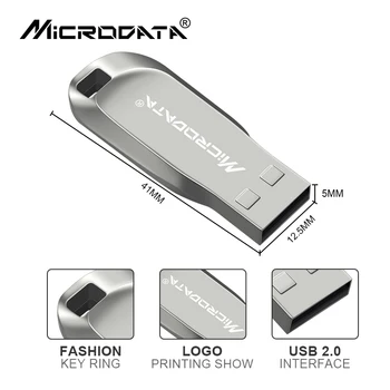 Augstas Kvalitātes Sudraba Metāla USB pen drive Flash drive 64GB, 32GB 16GB 4GB 8GB CZ50 disku, atmiņas kartes, usb atslēga