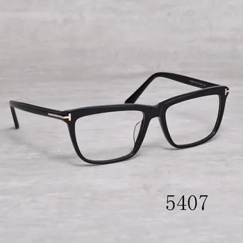 Augstas Kvalitātes Toms Vīriešiem, Sievietēm Eyeglases Rāmji TF5407 Laukumā Acetāta Optisko Briļļu Lentes Brilles Oculos Ar Sākotnējo Lietā