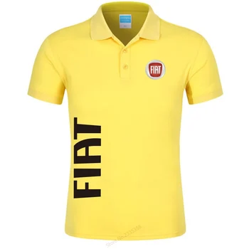 Augstas Kvalitātes pilnīgi jauns Vasaras Vīriešiem FIAT Polo Krekls vīriešu Kokvilnas Materia topi