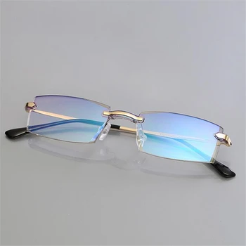 Augstas kvalitātes Pārklājums Bezrāmju Gatavo Tuvredzība Brilles Sievietēm Anti-zila Gaisma Recepšu Brilles -1 -1.5 -2 -2.5 -3 -3.5 -4.0