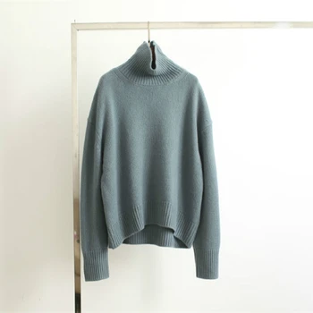 Augstas kvalitātes trikotāžas džemperis sieviešu džemperi un puloveri ar vilnas augstu uzrullētu apkakli sieviešu džemperi sieviešu džemperis pull femme soft top