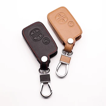 Augstas kvalitātes ādas atslēgu gadījumā Subaru Toyota Camry Vainagu Prado Smart Key Auto Ādas Tālvadības automašīnas atslēgas piederumi