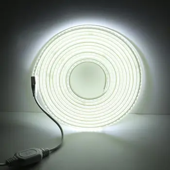 Augsts Drošības 220-240V LED Lentes Super Spilgti Elastīgu LED Gaismas 120LEDs/m Ūdensdrošs LED Strip Gaismas Silts / Neitrāls /Balts