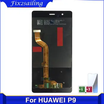 Augstākās Kvalitātes Displejs HUAWEI P9 EVA-L09 EVA-L19 LCD Displejs, Touch Screen 5.2 collu Jaunu Testēts Strādā Ekrāns HUAWEI P9 LCD