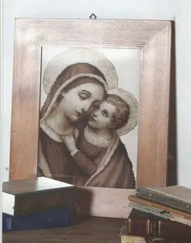 Augstākās Kvalitātes Jauki Skaitot Cross Stitch Komplekts Madonna un Bērns Virgin un Bērnu La Pieta, Marija, Dieva Māte