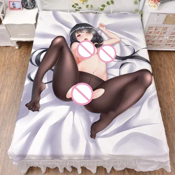 Augusts atjaunināt Anime DATUMS DZĪVOT Yatogami Yoshino Tokisaki Kurumi flaneļa segu, vasaras sega gultas piena šķiedras lapa 150x200cm